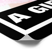 PRO-LIFE SCHATTIGEE LACHENDE BABY MEISJE IN ROZE POSTER (Hoek)