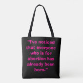 Pro Life Tote Bag (Achterkant)