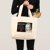 Pro-Life Voice for the Voiceless Grote Tote Bag (Voorkant (product))