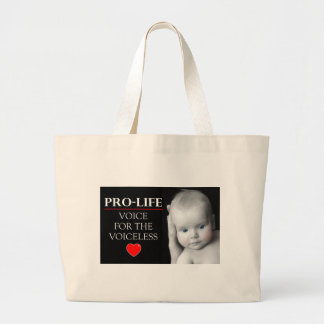 Pro-Life Voice for the Voiceless Grote Tote Bag