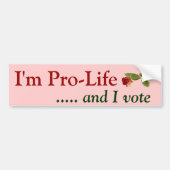 Pro Life Voter Bumpersticker (Voorkant)