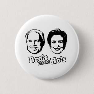 PRO-MCCAIN: BRO'S VOOR HO RONDE BUTTON 5,7 CM