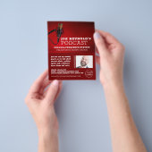 Pro Microphone, Podcaster, Podcast Advertising Flyer (Hand)