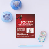 Pro Microphone, Podcaster, Podcast Advertising Flyer (Enkel)