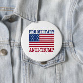 Pro-militair antitrump - antitrump - ronde button 4,0 cm (In situ)