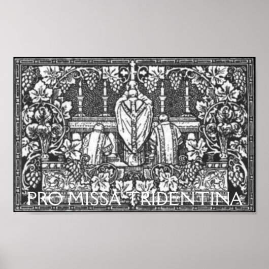 PRO MISSA TRIDENTINA POSTER (Voorkant)