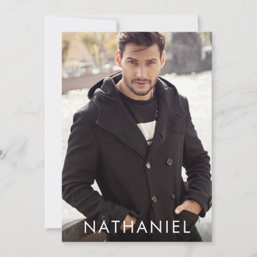 Pro Model Actor 4 Foto Moderne Comp Kaart (Voorkant)