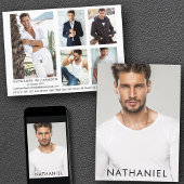 Pro Model Actor 6 Foto's Modern Comp Kaart