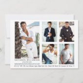 Pro Model Actor 6 Foto's Modern Comp Kaart (Achterkant)