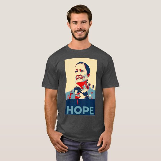 Pro Native American Deb Haaland Hope T-shirt (Voorkant volledig)