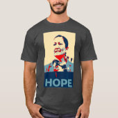 Pro Native American Deb Haaland Hope T-shirt (Voorkant)