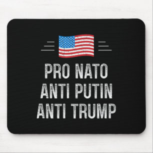 Pro Nato - Anti Poetin - Anti Trump - Retro Stijl Muismat