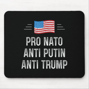 Pro NAVO - Anti Poetin - Anti Trump - Retro Style Muismat