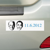Pro-Obama - 11-6-2012 Bumpersticker (Op auto)