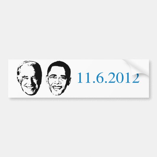 Pro-Obama - 11-6-2012 Bumpersticker (Voorkant)