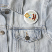 Pro-Obama 2012 ontbijt Ronde Button 5,7 Cm (In situ)