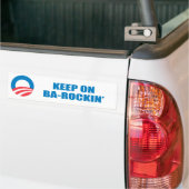 Pro-Obama - Blijf rocken Bumpersticker (Op Truck)