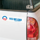 Pro-Obama - JA WE KUNNEN OPNIEUW Bumpersticker (Op Truck)