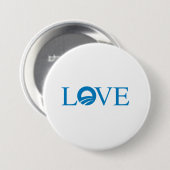 Pro-Obama - LOVE — Ronde Button 7,6 Cm (Voorkant /achterkant)