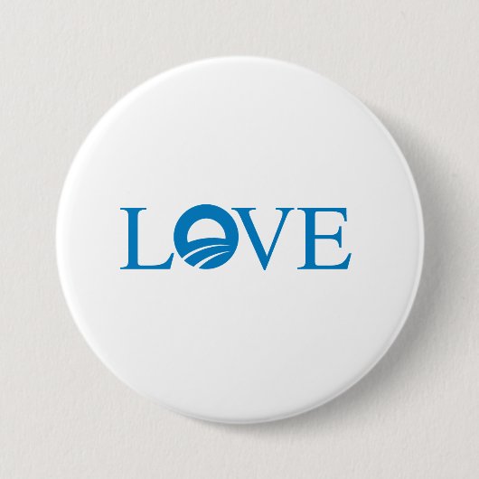 Pro-Obama - LOVE — Ronde Button 7,6 Cm (Voorkant)