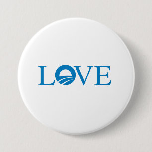 Pro-Obama - LOVE — Ronde Button 7,6 Cm