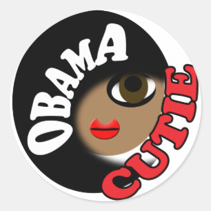 Pro Obama Ronde Sticker