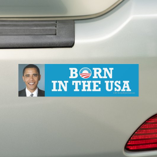 Pro-Obama sticker Geboren in de Verenigde Staten (Op auto)