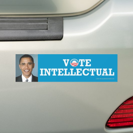 Pro-Obama sticker Intellectueel (Op auto)