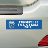 Pro-Obama sticker Teamsters 2012 (Op auto)