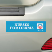 Pro-Obama verpleegsters 2012 Bumpersticker (Op auto)