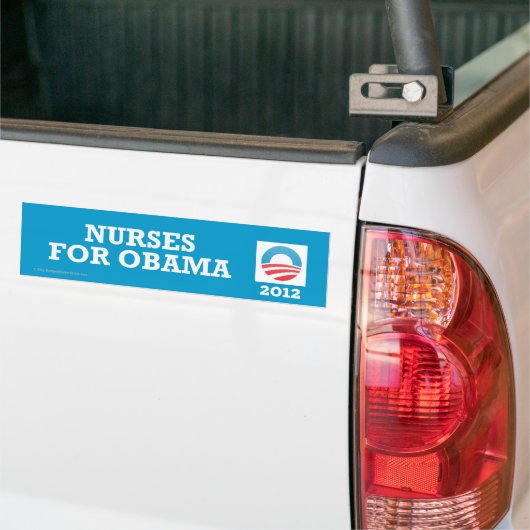 Pro-Obama verpleegsters 2012 Bumpersticker (Op Truck)