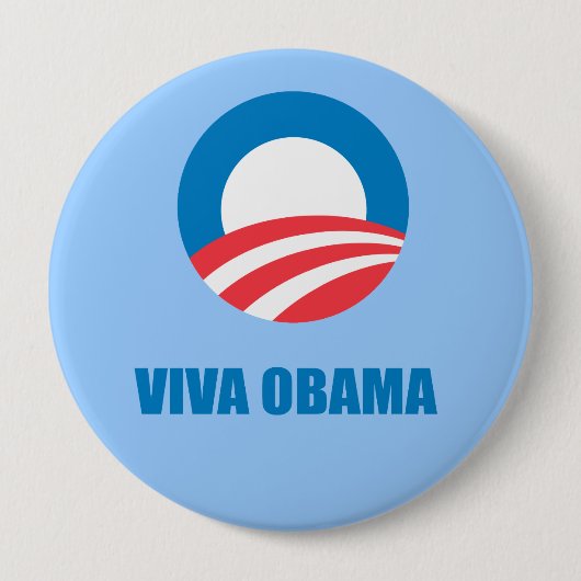 Pro-Obama - VIVA OBAMA Ronde Button 4,0 Cm (Voorkant)