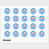 Pro-Obama - VREDE, LIEFDE EN OBAMA Ronde Sticker (Vel)