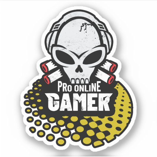 Pro Online gamer Sticker (Voorkant)