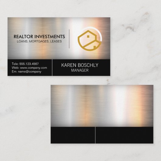 Pro Onroerend Goed Logo | Huizen Visitekaartje (Voorkant / Achterkant)