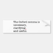 Pro-Oxford Comma Bumpersticker (Voorkant)