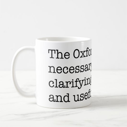 Pro-Oxford Comma Koffiemok (Links)