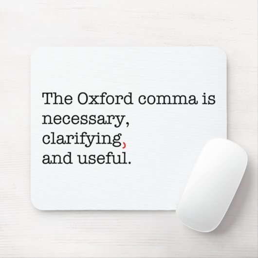 Pro-Oxford Comma Muismat (Met muis)