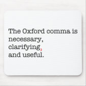Pro-Oxford Comma Muismat (Voorkant)