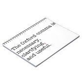 Pro-Oxford Comma Notitieboek (Linkerzijde)