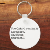 Pro-Oxford Comma Sleutelhanger (Voorkant)