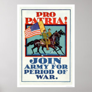 Pro Patria. Lid van het leger (US02096A) Poster