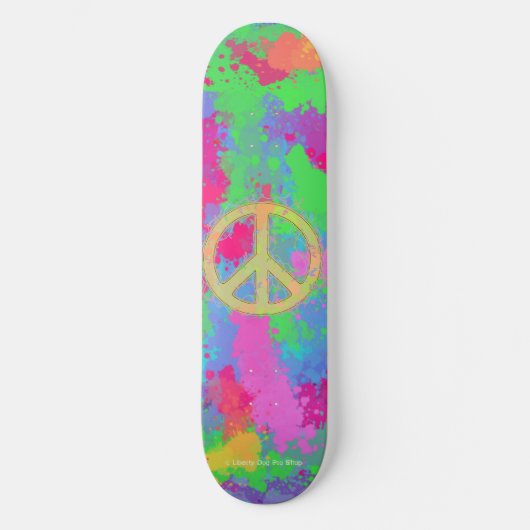 PRO PEACE SHREDDER SKATEBOARD - LIBERTY DOG PRO (Voorkant)