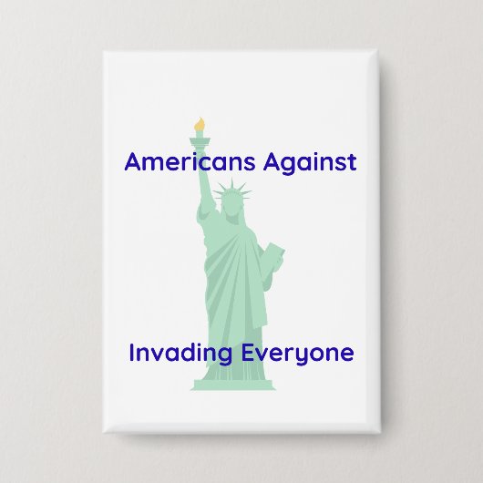 Pro Peace Statue of Liberty Button (Voorkant)