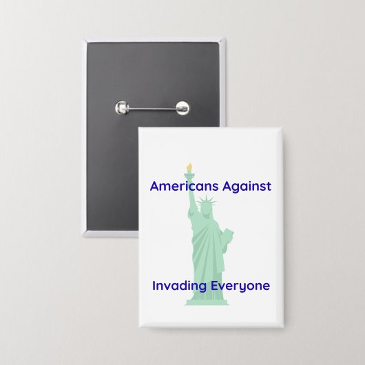 Pro Peace Statue of Liberty Button (Voorkant / Achterkant)