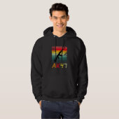 Pro Pistool 2e wijziging AK47 Geweer Retro Sun Hoodie (Voorkant volledig)