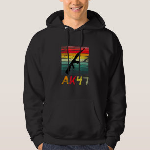 Pro Pistool 2e wijziging AK47 Geweer Retro Sun Hoodie