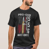 Pro Pistool Anti-Idiot Pistool Rights Pro 2A Ameri T-shirt (Voorkant)
