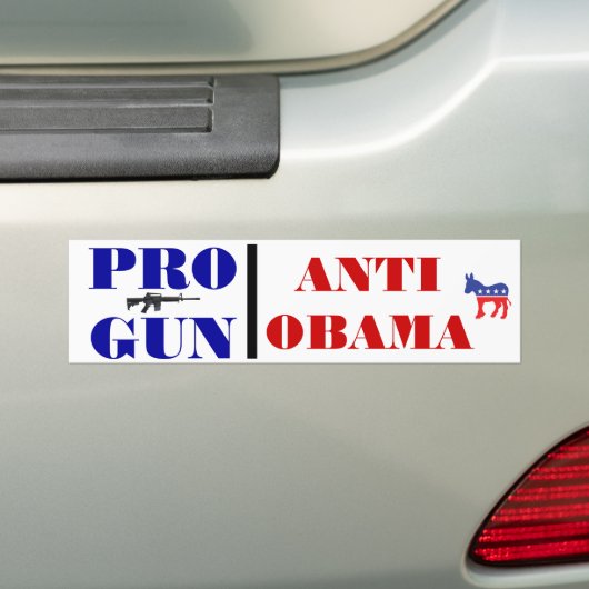 Pro Pistool, Anti-Obama Bumpersticker (Op auto)