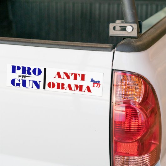 Pro Pistool, Anti-Obama Bumpersticker (Op Truck)